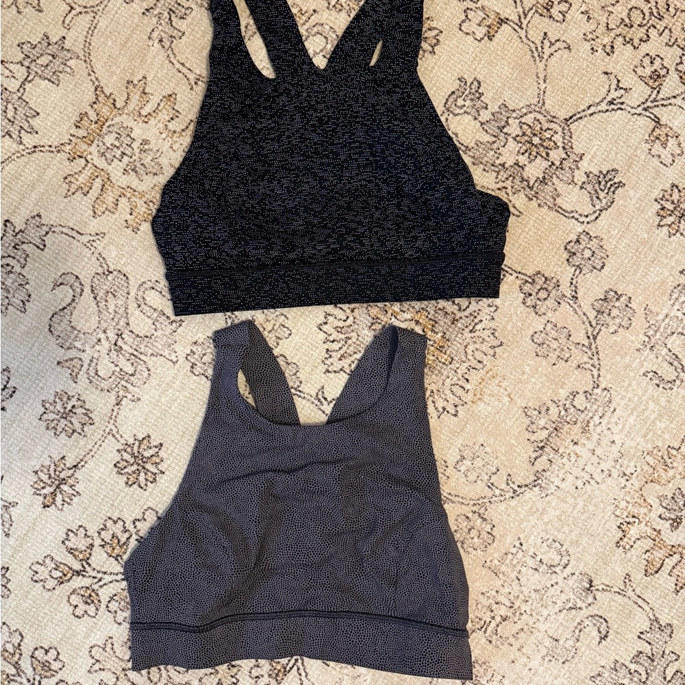 (2) Lululemon sports bras size 8